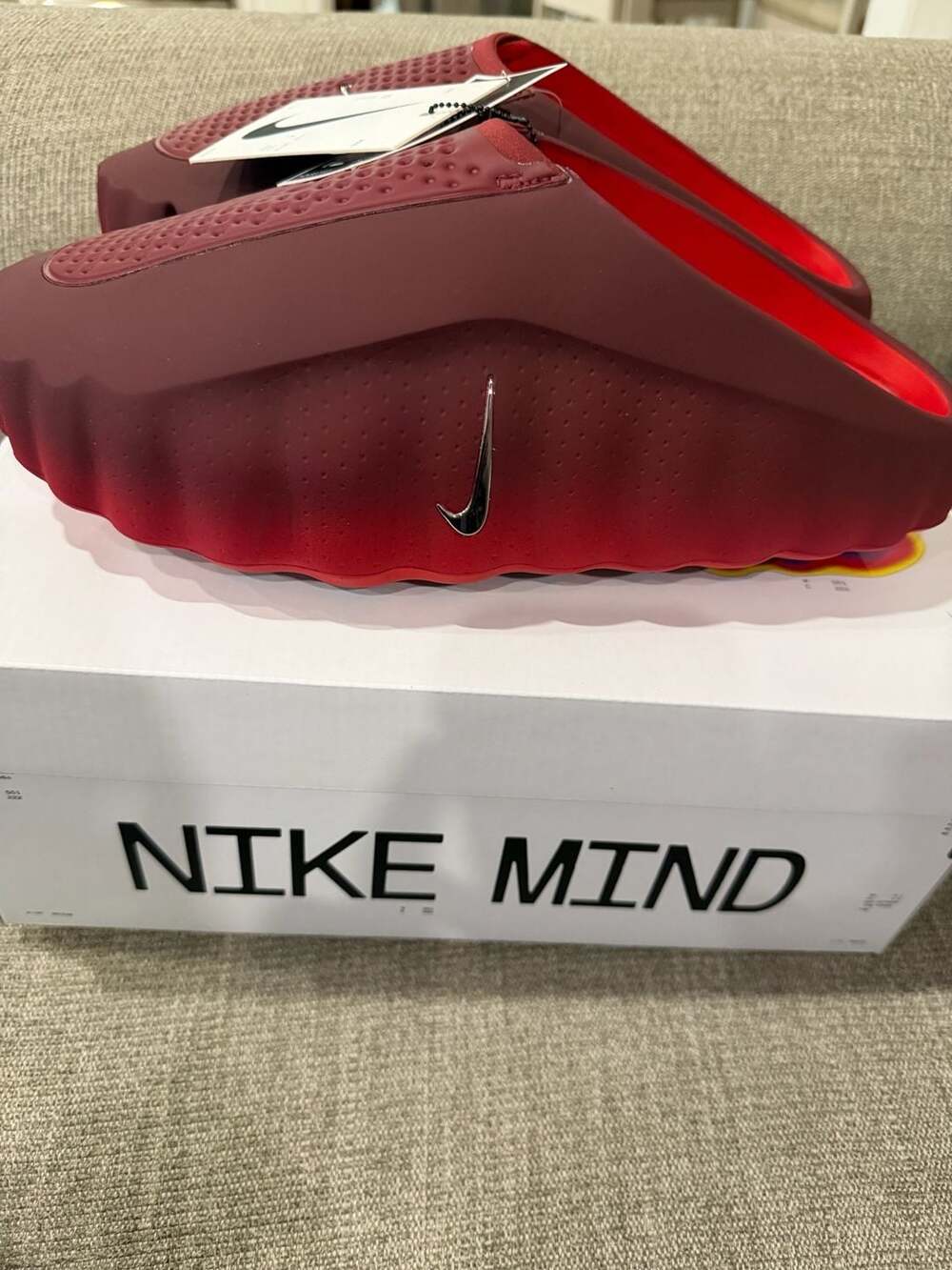 Nike Mind 001 Team Red Chrome University Red Size 12 HQ4307-601